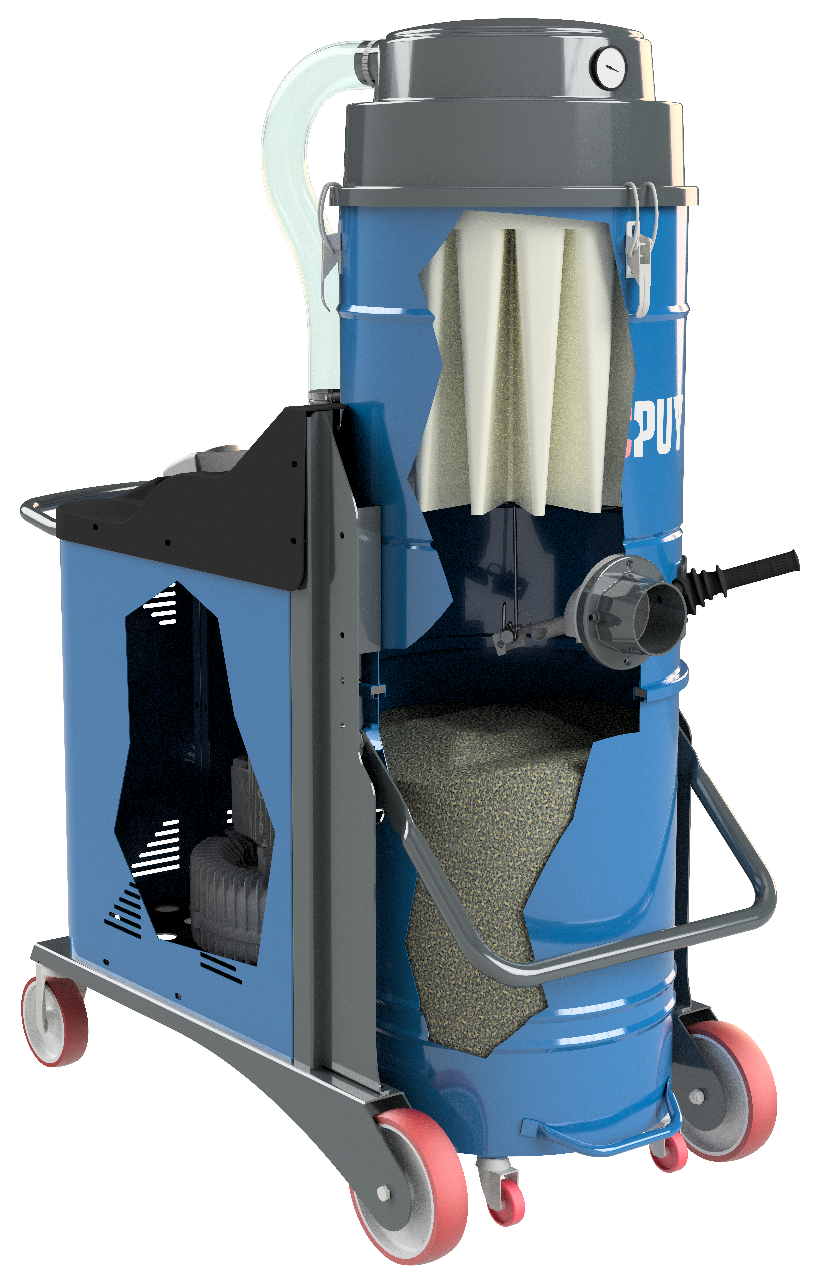 Aspiratore industriale trifase interno