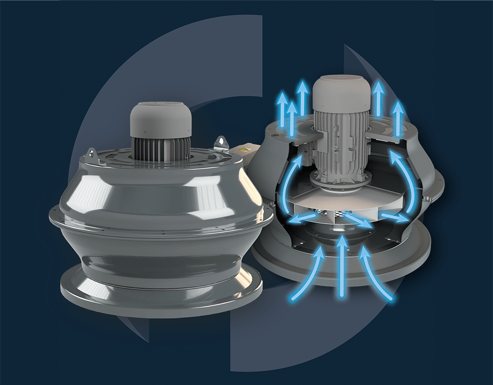UFO FLOW elettroventilatore per la gamma di depolveratori DEDUST PRO