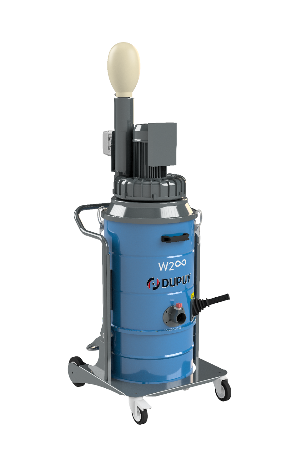Aspiratore industriale trifase con turbina a canale laterale
