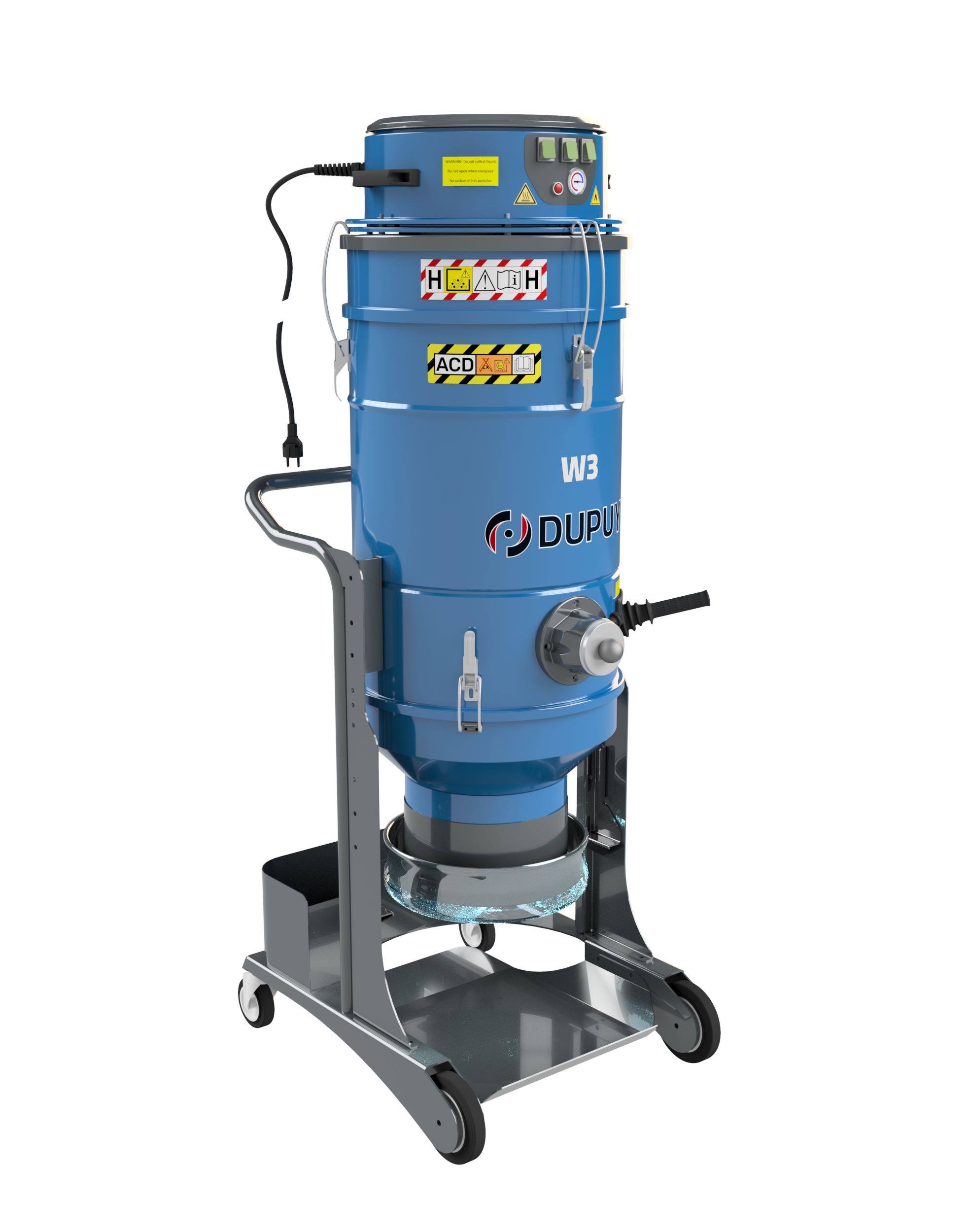 aspiratore certificato ACD per polveri combustibili con sistema endless bag