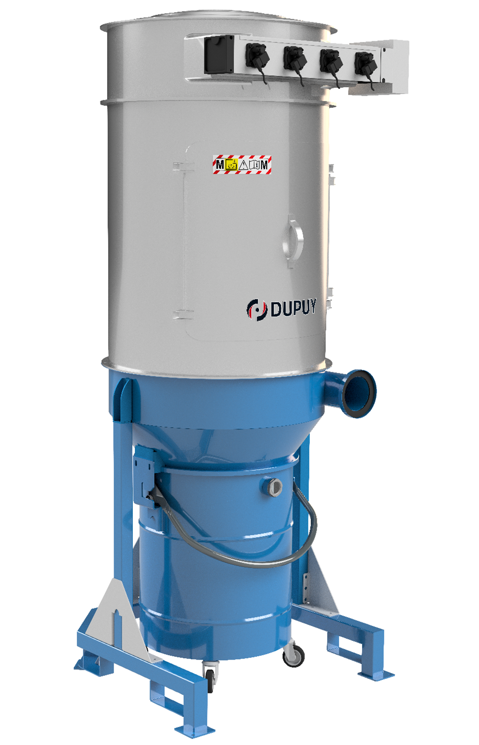 Silos filtrante con filtri a maniche per polveri fini e impaccanti